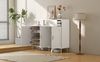 Sideboard mit 3 Türen & 1 Schublade, 120 x 35 x 92 cm, Weiß Bild 3
