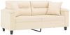 vidaXL 2-Sitzer-Sofa mit Kissen Beige 140 cm Mikrofasergewebe 3200976 Bild 3