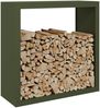 vidaXL Brennholzregal Grün 100x40x100 cm Stahl 850971 Bild 3