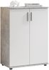 Kommode >Freida< (B/H/T 60 x 82 x 35 cm) in Beton / Weiß - 60x82x35cm (BxHxT) Bild 3