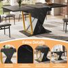 Ausziehbarer Esstisch - Holztisch in schwarz, 110(140) x 80 x 76 cm - Für Küche & Esszimmer - 6 Personen Tisch mit ausziehbarer Platt Bild 4