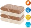 Lavea Duschtücher 4er Set Duschtuch 70 x 140 cm, Elena Frottee Handtücher, (Set, 4-St), Dusch-Handtuch, 500 g/m² Frottier, weich & saugstark, pflegeleicht Bild 2