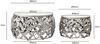 2er Set Couchtisch Silber mit weißer Marmor Tischplatte - Wohnzimmer Tisch Satztisch rund - Beistelltisch Alu modern - Sofatisch Set Aluminium Metallgestell Design Handmade Bild 4