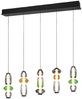 Moderne LED Pendelleuchte MINERVA 5-flammig, höhenverstellbar, Breite 100cm Bild 2