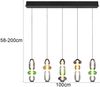 Moderne LED Pendelleuchte MINERVA 5-flammig, höhenverstellbar, Breite 100cm Bild 3