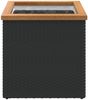 vidaXL Pflanzkübel Schwarz 40x40x40 cm Poly Rattan 319414 Bild 3