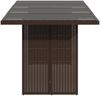vidaXL Gartentisch mit Glasplatte Braun 190x80x75 cm Poly Rattan 365603 Bild 5