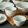 JIWOO Müslischale 6er Ø11,8cm, Frühstückschalen Eisschale Dessertschalen Schale, Keramik, (Schaleset, 6-tlg), Porzellan Hochwertiges Schalen Cyan Mikrowellenofen Spülmaschine Bild 3