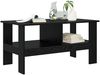 vidaXL Couchtisch Schwarz Eichen-Optik 90 x 50 x 45 cm Holzwerkstoff 8000253 Bild 3