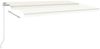 vidaXL Markise Manuell Einziehbar mit LED 500x300 cm Creme 3068942 Bild 4