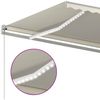 vidaXL Markise Manuell Einziehbar mit LED 500x300 cm Creme 3068942 Bild 5