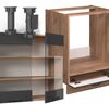 Eckküche Fame-Line Dunkelgrau 190 x 46 cm ohne Arbeitsplatte Vicco Bild 4