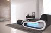 Stoff Ecksofa Concept L Form - Strukturstoff - schwarzgrau-weiß - Links Bild 5