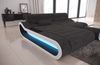 Stoff Ecksofa Concept L Form - Strukturstoff - schwarzgrau-weiß - Links Bild 4