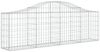 vidaXL Gabionen mit Hochbogen 9 Stk. 200x30x60/80 cm Verzinktes Eisen 3145395 Bild 3