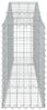 vidaXL Gabionen mit Hochbogen 9 Stk. 200x30x60/80 cm Verzinktes Eisen 3145395 Bild 5