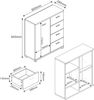 Sideboard Döbritz 84x80x28cm Betonoptik [en. casa] Bild 3