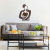 dekoratives Wandaccessoire aus Metall, 'Rusty Hug', 70 x 0,15 x 52, Antiquität Bild 4