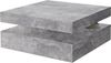 Couchtisch TURN mit drehbarer Platte Optik: Beton lichtgrau, von Forte Bild 5