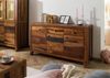 Sideboard Sheesham 140x45x80 dunkelbraun lackiert ANCONA #222 Bild 3