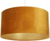 BPS Koncept 0E0-149-50 Hängeleuchte GLAMOUR Samtstoff auf PVC-Basis orange, gold 1xE27 60W H:107 Ø50cm dimmbar Bild 2