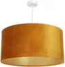 BPS Koncept 0E0-149-50 Hängeleuchte GLAMOUR Samtstoff auf PVC-Basis orange, gold 1xE27 60W H:107 Ø50cm dimmbar Bild 5