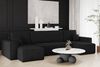 Kaiser Möbel Ecksofa mit schlaffunktion und bettkasten, Couch U-form BEST stoff Poso, Schlaffunktion, Bettzeugaufbewahrung, universal Bild 5