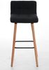 2er Set Barhocker GITOR - Stoff Schwarz 42x49x94 cm | Barstuhl Mit Lehne Tresenhocker Tresenstuhl Kneipenhocker Kneipenstuhl Bild 2