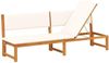 vidaXL Sonnenliege Öl-Natur 200 x 57 x 75cm Massivholz Akazie 4108112 Bild 2