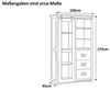 SAM® Vitrine Gia massives Akazienholz, mit Ablagefläche, Schiebetür, Metallschiene Bild 4