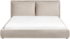 Wasserbett Samtstoff BAJONNA 180 x 200 cm Taupe Bild 5