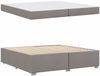vidaXL Bettrahmen mit Matratze Taupe 200 x 200 cm Stoff 3399212 Bild 4