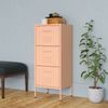 vidaXL Lagerschrank Rosa 42,5x35x101,5 cm Stahl 336184 Bild 2