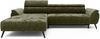 Ecksofa Ottomane rechts Chenille 286x184x79 grün VALENTINA Bild 2