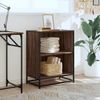 Bücherregal | Standregal Braun Eichen-Optik 60x35x76 cm Holzwerkstoff Bild 3