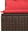 vidaXL 6-teiliges Gartensofa-Set mit Kissen, braun, Polyrattan 3222593 Bild 4
