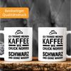MoonWorks Tasse Kaffee-Tasse Ich trinke meinen Kaffee wie Chuck Norris - schwarz und, Keramik Bild 3