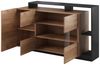 Masseno Kommode ALBINA 155 cm Sideboard mit 3 Türen Eiche Craft Gold Bild 4