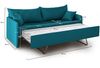 Dmora 3-Sitzer Schlafsofa Avellana, Schlafsofa fürs Wohnzimmer, gepolstert, abnehmbar, 100 % Made in Italy-Qualität, 205x86 h80 cm, Hellblau Bild 3
