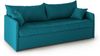 Dmora 3-Sitzer Schlafsofa Avellana, Schlafsofa fürs Wohnzimmer, gepolstert, abnehmbar, 100 % Made in Italy-Qualität, 205x86 h80 cm, Hellblau Bild 2