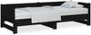 vidaXL Ausziehbares Tagesbett Schwarz Massivholz Kiefer 2x(90x200) cm 820256 Bild 2