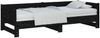 vidaXL Ausziehbares Tagesbett Schwarz Massivholz Kiefer 2x(90x200) cm 820256 Bild 4