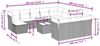 vidaXL 13-tlg. Garten-Sofagarnitur mit Kissen Hellgrau Poly Rattan 3250481 Bild 3