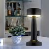 LED Tischleuchte, schwarz matt, Touchdimmer, Akku, H 21 cm Bild 2