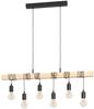 Pendelleuchte, Holzbalken Eiche Optik, H 191,5 cm Bild 5