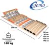 Coemo KombiFlex Teller-Lattenrost 100 x 200 cm Kopfteil verstellbar Bild 5