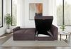 Ecksofa-Dauerschläfer Federkern Topper Bettkasten Schlafcouch Cord Dunkelgrau Bild 3