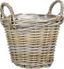 Mica Decorations Korb Marcia Rattan Ø 30 x 23 cm grau Bild 3