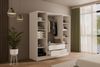ALTDECOR Drehtürenschrank NELIA (Kleiderschrank Garderobenschrank mit viel Stauraum, Moderner Schrank) Vielseitiger Drehtürenschrank mit Spiegeltüren Spiegel Lamellen Bild 3