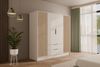 ALTDECOR Drehtürenschrank NELIA (Kleiderschrank Garderobenschrank mit viel Stauraum, Moderner Schrank) Vielseitiger Drehtürenschrank mit Spiegeltüren Spiegel Lamellen Bild 5